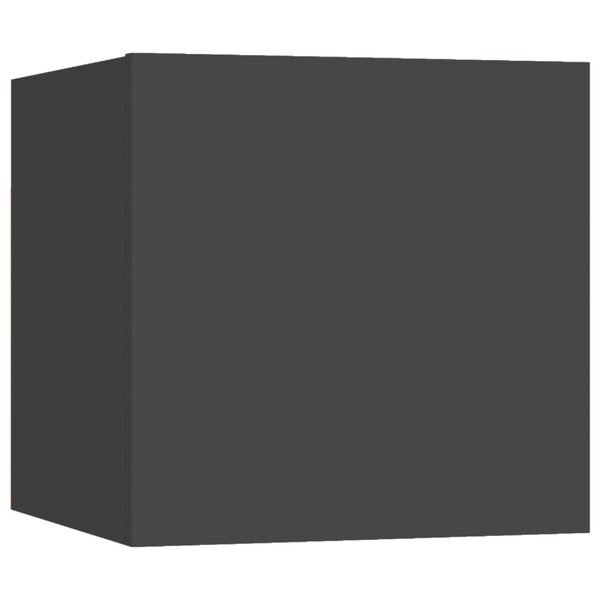 vidaXL Table de chevet Gris 30 5x30x30 cm Bois d'ingénierie