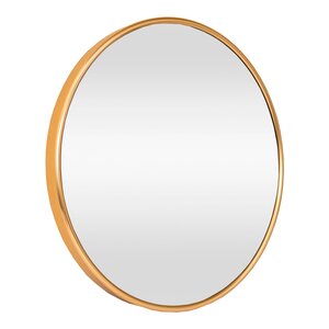 Miroir mural rond 60 cm aluminium doré 03_0007946