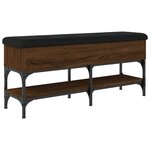 vidaXL Banc à chaussures chêne marron 102x32x45 cm bois d'ingénierie