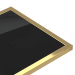 vidaXL Table d'appoint pour ordinateur Noir 50x35x65 cm Verre trempé