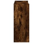 vidaXL Étagère à chaussures chêne fumé 60x25x62 cm bois d'ingénierie