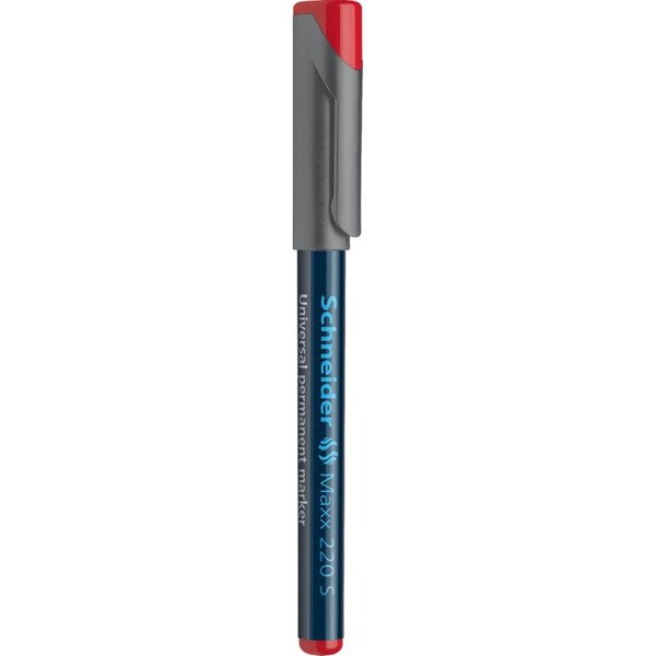 Marqueur universel Maxx 220 Pointe Super Fine Permanent rouge SCHNEIDER