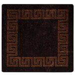 vidaXL Coureur de Tapis MARSA Noir 100 x 100 cm Polyester et PVC
