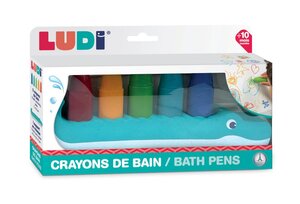Crayons lavable de bain avec support