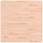vidaXL Dessus de table 80x80x4 cm carré bois massif de hêtre