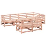 vidaXL Salon de jardin 7 Pièces bois massif sapin de douglas