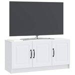 vidaXL Meuble TV Blanc 99 x 34 5 x 47 cm Bois d'ingénierie