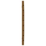 vidaXL Tête de lit murale Marron miel 106x3x63 cm Bois massif de pin