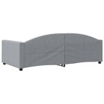 vidaXL Lit de jour gris clair 100x190 cm tissu