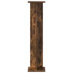 vidaXL Support de Plante 2 pièces Chêne fumé 25 x 25 5 x 100 5 cm