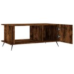 vidaXL Table basse chêne fumé 90x50x40 cm bois d'ingénierie