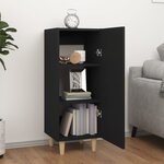 vidaXL Buffet Noir 34 5x34x90 cm Bois d'ingénierie