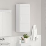 vidaXL Armoire murale de salle de bain TULUM Blanc 37 x 24 5 x 86 cm