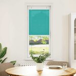 vidaXL Store plissé vert pétrole 40x100 cm largeur du tissu 39 4 cm