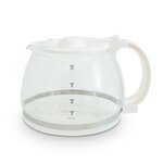 SCHMIT - SCH1012WHT - Cafetiere 10 tasses avec filtre permanent amovible - Blanc