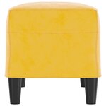 vidaXL Banc Jaune 70x35x41 cm Velours