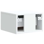 vidaXL Cabinet de chevet mural 2 Pièces Blanc 34 5 x 33 x 20 cm