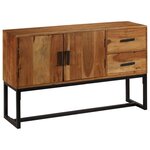 vidaXL Buffet Marron 110x30x70 cm Bois d'acacia solide