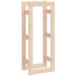 vidaXL Support pour bois de chauffage 41x25x100 cm Bois de pin massif