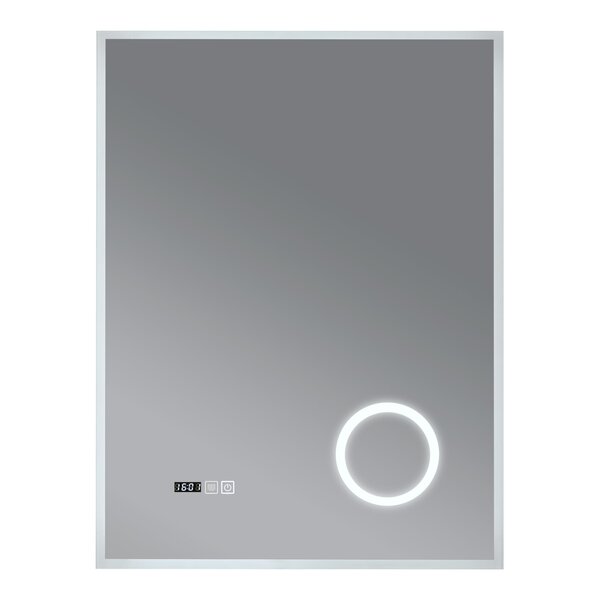 Miroir décoration moderne design LED pour salle de bain 80 x 60 cm blanc 03_0010160