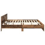 vidaXL Cadre de lit Bois Ancien 200 x 200 cm Bois d'ingénierie