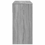 vidaXL Coiffeuse avec miroir sonoma gris 80x39x80 cm