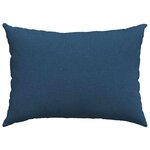 vidaXL Coussins de canapé 2 Pièces Bleu 70 x 50 cm tissu