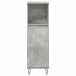 vidaXL Ensemble de meubles de salle de bain 3 Pièces gris béton