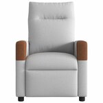 vidaXL Fauteuil inclinable gris nuage tissu