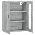 vidaXL Armoire murale suspendue Sonoma gris 69 5x34x90 cm