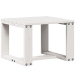 vidaXL Salon de jardin 3 Pièces blanc bois massif de pin