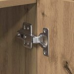 vidaXL Buffet chêne artisanal 90 x 34 x 80 cm Bois d'ingénierie
