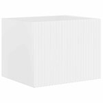 vidaXL Ensemble de meuble TV mural Montage mural 6 Pièces Blanc brillant