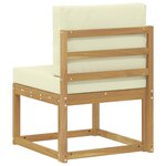 vidaXL Ensemble de canapés d'extérieur Blanc et crème 59 x 63 x 73 cm