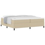 vidaXL Lit à lattes Vert gris 200 x 200 cm Tissu en velours côtelé