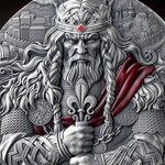 Pièce de monnaie en Argent 2000 Francs g 62.2 (2 oz) Millésime 2025 Way to Valhalla KING CNUT THE GREAT
