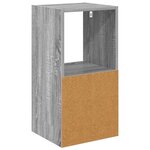 vidaXL Table de chevet 2 Pièces Gris Sonoma 35 x 32 x 68 5 cm
