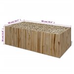 vidaXL Table basse Teck véritable 90x50x30 cm