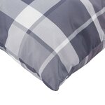 vidaXL Coussins de palette lot de 2 motif à carreaux gris tissu