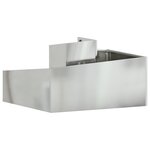 vidaXL Pot 80x80x50 cm Acier galvanisé