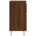 vidaXL Buffets 2 Pièces chêne marron 40x35x70 cm bois d'ingénierie