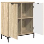 vidaXL Buffet Chêne sonoma 69 5 x 33 x 82 cm Bois d'ingénierie
