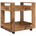 vidaXL Trolley de Bureau Bois Ancien 60 x 45 x 60 cm Bois d'ingénierie