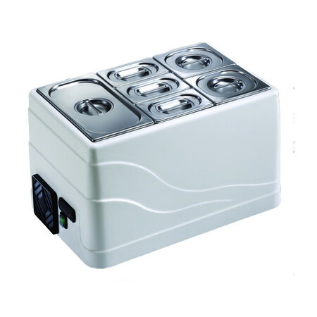 Mini présentoir réfrigéré à ingrédients pour 1 bacs gn 1/1 - afi collin lucy - r134a - abs 600x400x350mm