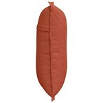 vidaXL Coussin de Dos Rouge orange 50 x 45 cm Tissu en velours côtelé