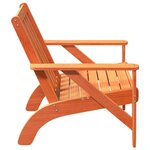 vidaXL Chaises de jardin adirondack lot de 2 cire marron 75x77x77 cm