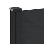 vidaXL Auvent latéral rétractable noir 100x500 cm