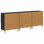 vidaXL Buffets 3 Pièces Chêne noir 60 x 35 x 70 cm Bois d'ingénierie