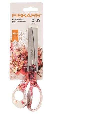 Ciseaux 'Inspiration Gloria' 21 cm coloris rouge & blanc FISKARS