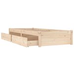 vidaXL Cadre de lit avec tiroirs 90x200 cm
